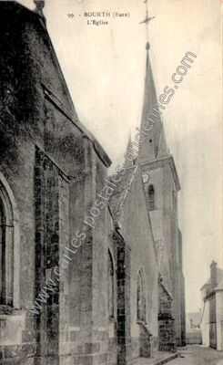 Carte postale ancienne L'Eglise — Bourth (Eure)