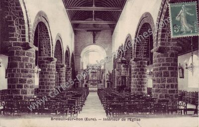 Carte postale ancienne Breteuil sur Iton — Breteuil (Eure)