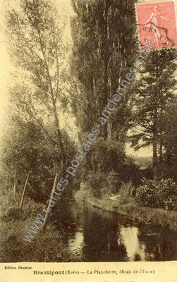 Carte postale ancienne La Planchette, (Bras de l'Eure) — Breuilpont (Eure)