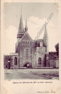 Carte postale ancienne Eglise (XIe et XIIe siècles) — Broglie (Eure)
