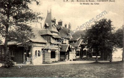 Carte postale ancienne Le Moulin des Côtes — Caumont (Eure)