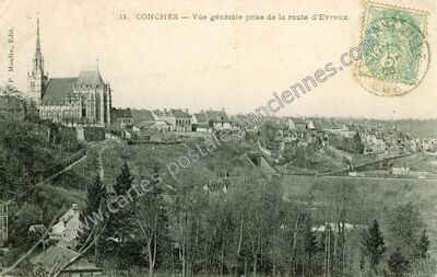 Carte postale ancienne Conches — Conches-en-Ouche (Eure)