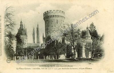 Carte postale ancienne Conde sur Iton — Condé-sur-Iton (Eure)