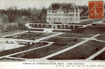 Carte postale ancienne Conde sur Iton — Condé-sur-Iton (Eure)