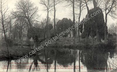 Carte postale ancienne Reste du Château de Lougemps où résidèrent Henri IV et Gabrielle d'Estrées — Douville-sur-Andelle (Eure)