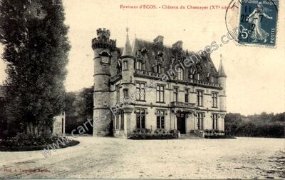 Carte postale ancienne Chateau du Chesnayes — Écos (Eure)