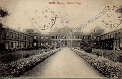 Carte postale ancienne L'Ancien Collège — Écouis (Eure)