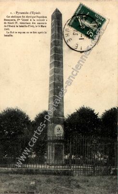 Carte postale ancienne Pyramide d'Epieds — Épieds (Eure)