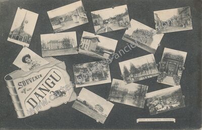 Carte postale ancienne Souvenir de Dangu — Dangu (Eure)