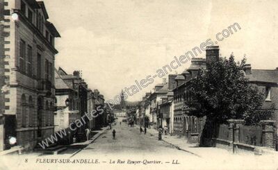 Carte postale ancienne La Rue Pouyer-Quertier — Fleury-sur-Andelle (Eure)