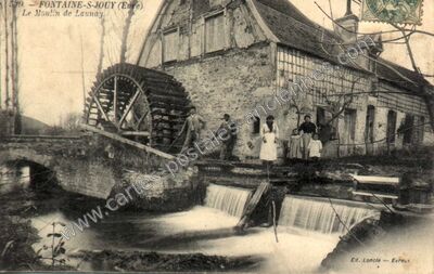 Carte postale ancienne Le Moulin de Launay — Fontaine-sous-Jouy (Eure)