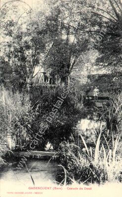 Carte postale ancienne Cascade du Doné — Gadencourt (Eure)