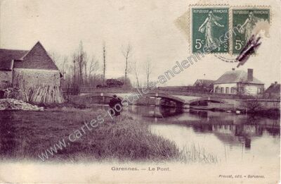 Carte postale ancienne Garennes — Garennes-sur-Eure (Eure)