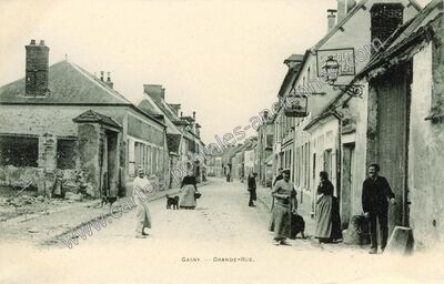 Carte postale ancienne GRANDE-RUE — Gasny (Eure)