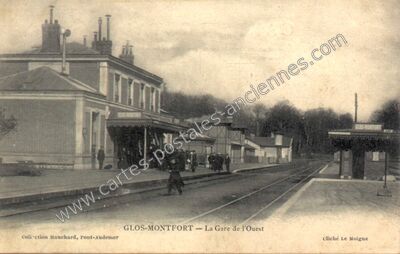 Carte postale ancienne Glos Montfort — Glos-sur-Risle (Eure)