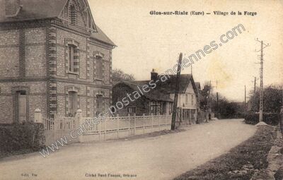 Carte postale ancienne Village de la Forge — Glos-sur-Risle (Eure)