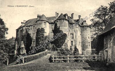 Carte postale ancienne Chateau d'Harcourt — Harcourt (Eure)