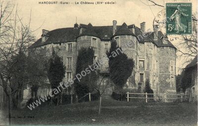 Carte postale ancienne Chateau d'Harcourt — Harcourt (Eure)