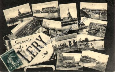 Carte postale ancienne Souvenir — Léry (Eure)