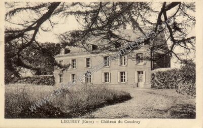 Carte postale ancienne Château du Coudray — Lieurey (Eure)