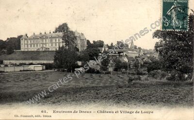 Carte postale ancienne Chateau de Louye — Louye (Eure)