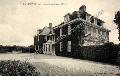 Carte postale ancienne La Heruppe — Louye (Eure)