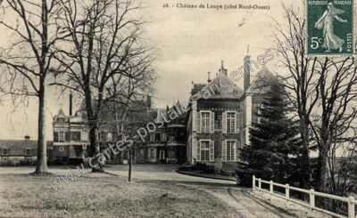 Carte postale ancienne Château de Louye (côté Nord-Ouest) — Louye (Eure)