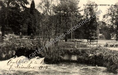 Carte postale ancienne La Charentonne — Menneval (Eure)