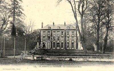 Carte postale ancienne Le Château (côté Est) — Mesnil-sur-l'Estrée (Eure)