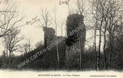 Carte postale ancienne Le Vieux Château — Montfort-sur-Risle (Eure)