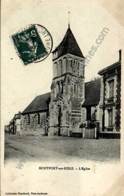 Carte postale ancienne L'Eglise — Montfort-sur-Risle (Eure)