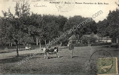 Carte postale ancienne Maison Forestière de Belle Face — Morgny (Eure)