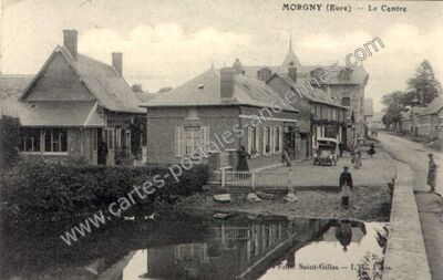 Carte postale ancienne Le Centre — Morgny (Eure)