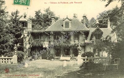 Carte postale ancienne Chateau de Fryleuse — Piseux (Eure)