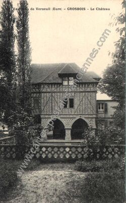 Carte postale ancienne Grosbois — Piseux (Eure)