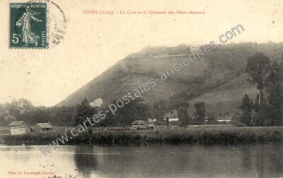 Carte postale ancienne Poses — Portes (Eure)