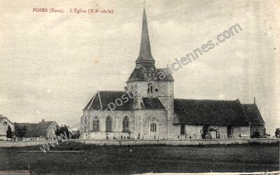 Carte postale ancienne Poses — Portes (Eure)