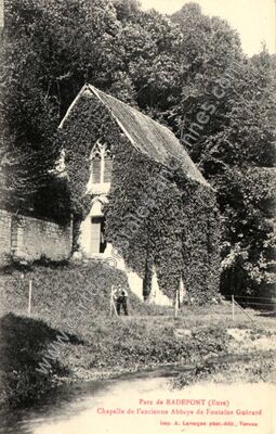 Carte postale ancienne Abbaye de Fontaine Guerard — Radepont (Eure)