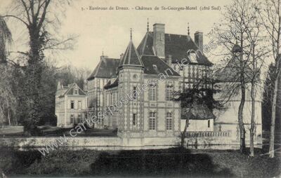 Carte postale ancienne Château de St-Georges-Motel (côté Sud) — Saint-Georges-Motel (Eure)