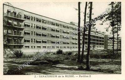Carte postale ancienne Sanatorium de la Musse — Saint-Sébastien-de-Morsent (Eure)