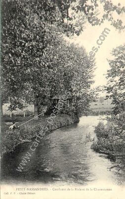 Carte postale ancienne Petit Nassandres — Serquigny (Eure)