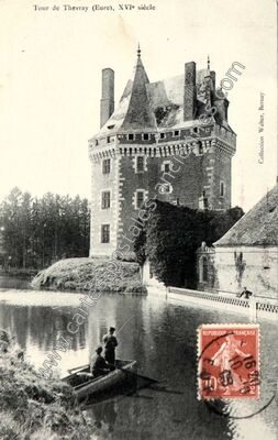 Carte postale ancienne Chateau de Thevray — Thevray (Eure)