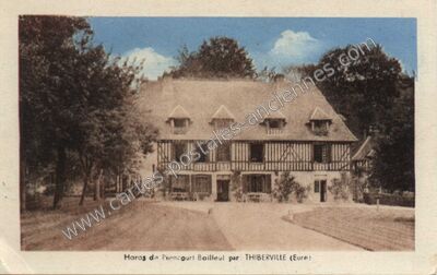 Carte postale ancienne Haras de Pîncourt Bailleul — Thiberville (Eure)