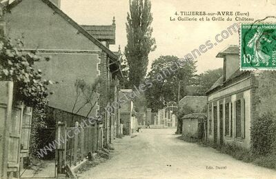 Carte postale ancienne La Guillerie et la Grille du Château — Tillières-sur-Avre (Eure)