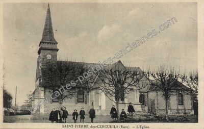 Carte postale ancienne St Pierre des Cercueils — Saint-Cyr-de-Salerne (Eure)