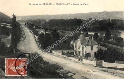 Carte postale ancienne Port Villez — Port Villez (Yvelines)