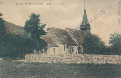 Carte postale ancienne Église de Gadencourt — Gadencourt (Eure)