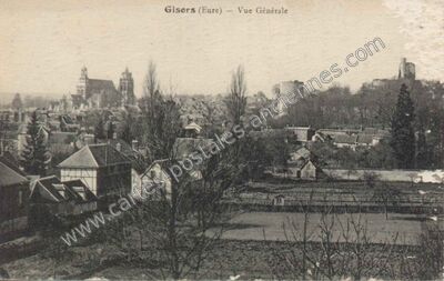 Carte postale ancienne Vue Générale — Gisors (Eure)