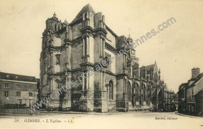 Carte postale ancienne L'Eglise — Gisors (Eure)