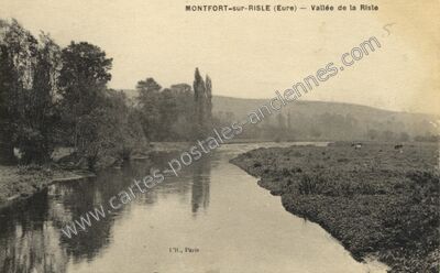 Carte postale ancienne Vallée de la Risle — Montfort-sur-Risle (Eure)